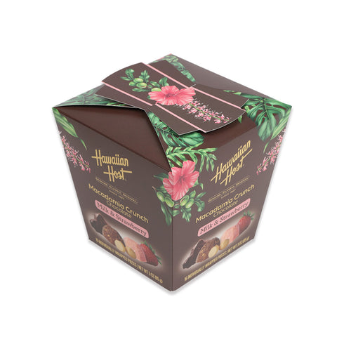 【オンライン限定】ハワイアンホースト アソートクランチ ボックス(ミルク&ストロベリー)16粒